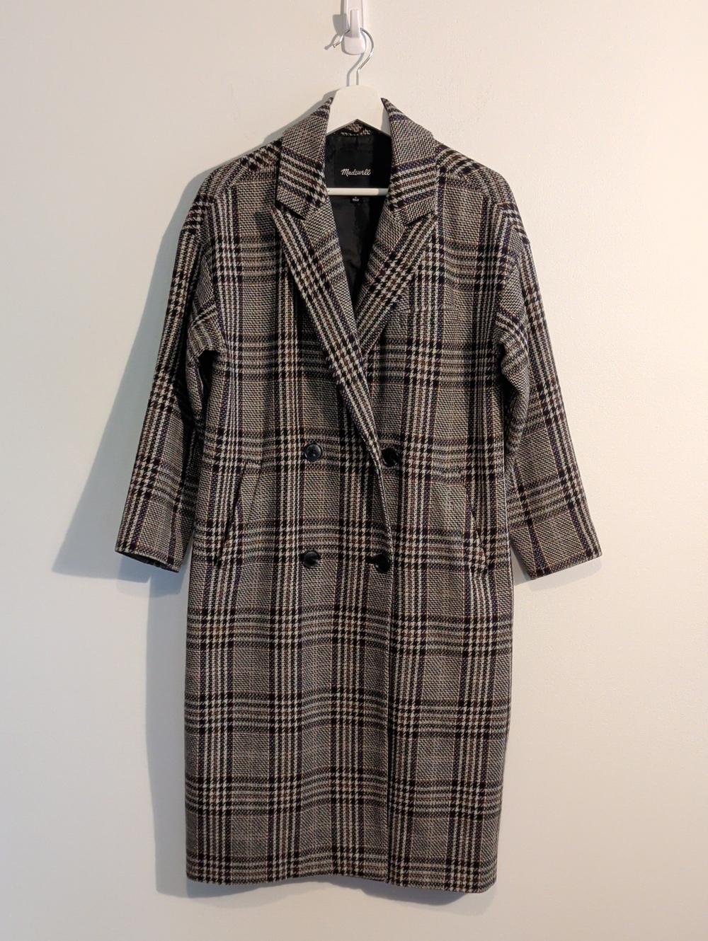 MADEWELL wool blend double-breasted trench coat - size small